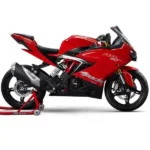 La moto deportiva TVS Apache RR 310 con Neumáticos Michelin ROAD5: Agarre superior en cualquier condición en Honduras. Disponible en MOTOMUNDO.