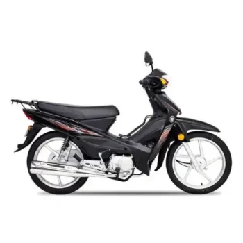 La moto semi automática Haojue HJ110-6 es perfecta para el tráfico urbano de Honduras, con un motor de 110 CC y bajo consumo. Compra la tuya en MOTOMUNDO.