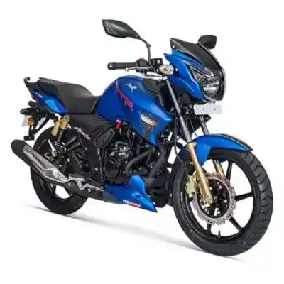 TVS Apache 180 2V TVS Apache 180 2V: "Diseño moderno y rendimiento excepcional." Esta moto semi-deportiva es distribuida en Honduras por MOTOMUNDO.