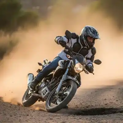 Gestión de Riesgos al Manejar Motos en Honduras motociclista-evitando-obstaculo-camino-honduras