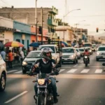 motociclista-observando-calles-peligros-honduras